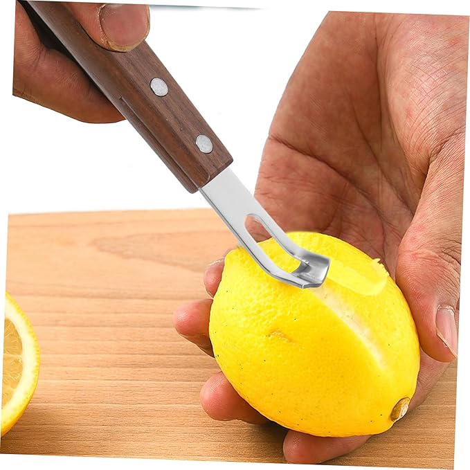 2Pcs Stainless Steel Zester Cheese Grater Ergonomic Wood Handle Versatile Fruit Vegetable Grater Kitchen Essential for Home Restaurant Use