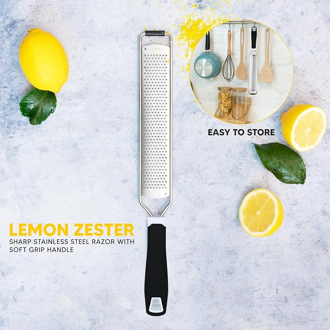 Stainless Steel Zester for Cheese, Lemon, Citrus and much more!