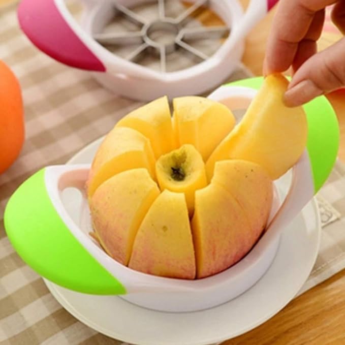 ARSUK Apple Cutter Slicer and Corer (8 Blades) - Thin Slice apple wedger, 2 in 1 Apple Core Remover and Cutter Tools, Non-Slip Soft Grip Handles
