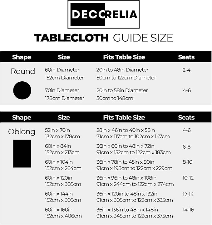 Black Extra Long Cloth Tablecloths for Rectangle Tables,Waterproof Reusable Dinning Table Cover Protector for Banquet, Party, Camping and Wedding(Oblong, 60 x 120 Inch (10-12 Seats), Black)