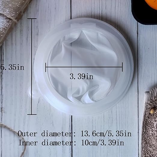 4 Pieces 200 Mesh Strainer Kitchen Food Filter,Ultra-Fine Nylon Mesh Sieve,Plastic fine mesh Colander for Filtering Soy Milk, Coffee, Milk, Yogurt, Juice