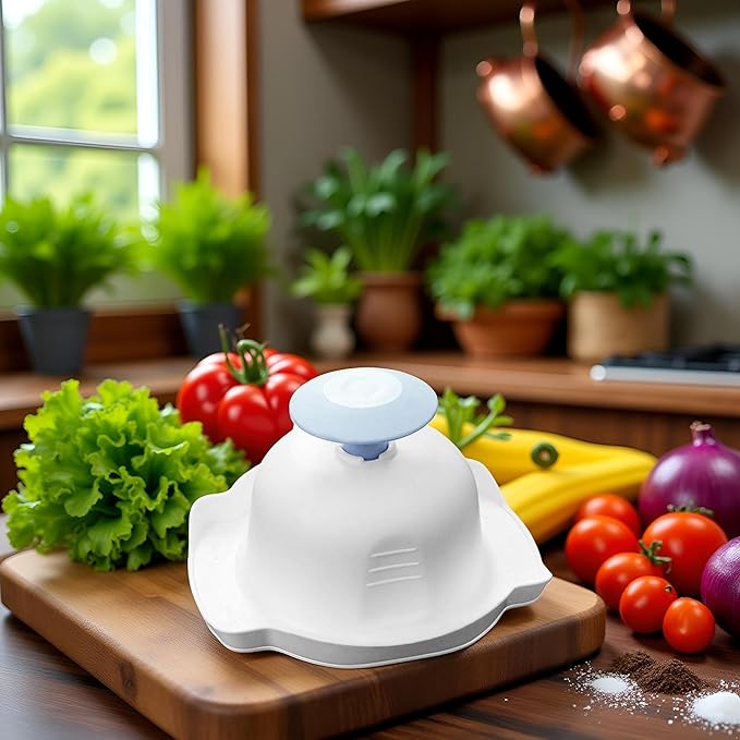 Blue Food Safety Holder for Mandolin Slicer, Peelers Finger Anti-Cut Protectors for Vegetable Grater, Food Slicer Cutter Finger Grater Peeling, Grating and Slicing Tools Kitchen Utensils