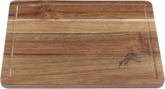 The Memory Company Officially Licensed NFL Acacia Cutting Board – 11.7" x 15.7" Durable Wood Chopping & Serving Board with Team Logo