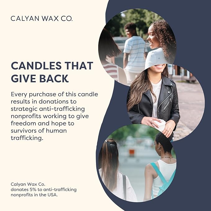 Calyan Wax Co. Home & Holiday 3 Wick Scented Candle - 43 Hour Burn - Luxury 3 Wick Soy Candles - Non Toxic Soy Wax Candles - Long Lasting Large Glass Jar Candle for Home - 14.9oz