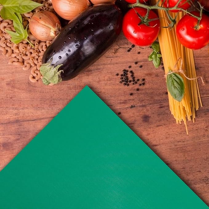 EASYROSE Plastic Cutting Board Set of 6, 18 x 24 x 1/2 Inch Commercial Grade Chopping Board Large Multi-Color Cutting Boards for Kitchen - Dishwasher Safe, NSF Certified