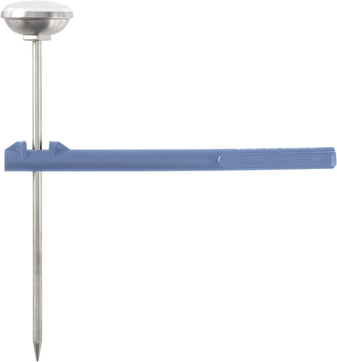 KitchenAid KQ901 Instant Read Food Thermometer for Kitchen or Grill, TEMPERATURE RANGE: 20F to 220F, 1 Inch Dial, Blue Velvet