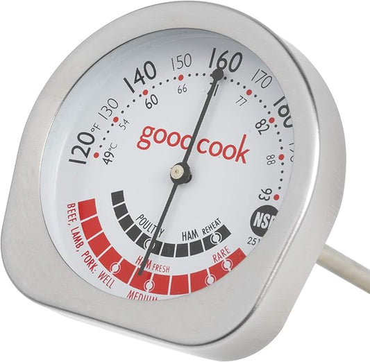 GoodCook Everyday Meat Thermometer with Bi-Directional Dial for Meat Type Doneness