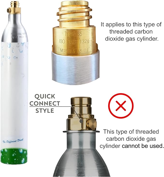 Carbonates Any Drink-Airosia Soda Maker Machine-304 Stainless Steel Sparkling Water Maker, Carbonator Machine with BPA Free Bottles(1L+0.5L) (CO2 Carbonator NOT Included)