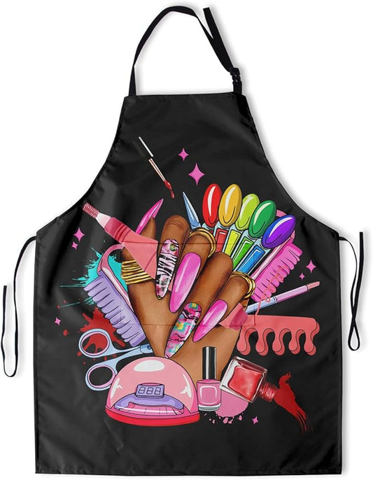 Apron with Pockets Aprons for Women Men Kitchen Chef Apron for Cooking Gardening Server Waitress Painting