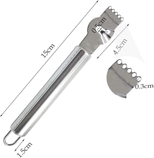 2 Pack Stainless Steel Lemon Zester Grater with Hole Citrus Orange Peeling Tool Fruit Peelers With Specially Designed Channel Knife and Hanging Loop Kitchen Fruit Peeler Tool for Kitchen & Bar