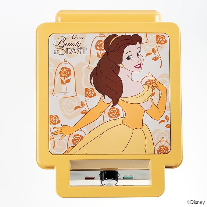 Uncanny Brands Disney Beauty and the Beast Deluxe Waffler - Belle and the Beast on Your Waffles