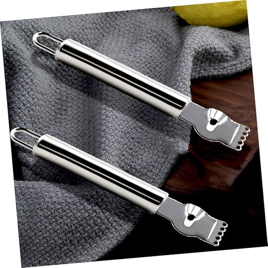 PRETYZOOM 2pcs Real Lemon Zester Grater Handheld Fruit Lemon Peeler Multi-functional Scraper for Kitchen Use