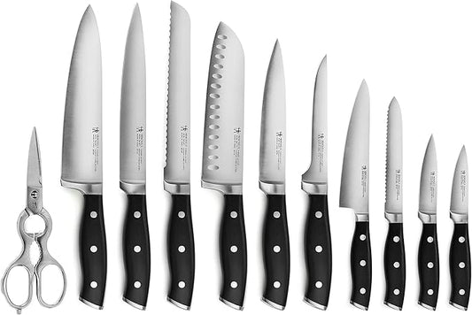 Henckels Forged Accent 20 Piece Self Sharpening Knife Block Set - Black Handles