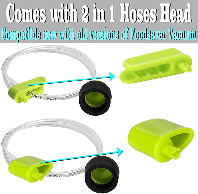 Accessory Hose Compatible with FoodSaver Vacuum Sealer,Suitable for all sealing zipper bags, wine plugs, jar seals, vacuum sealing agents (accessory hose compatible with foodsaver)