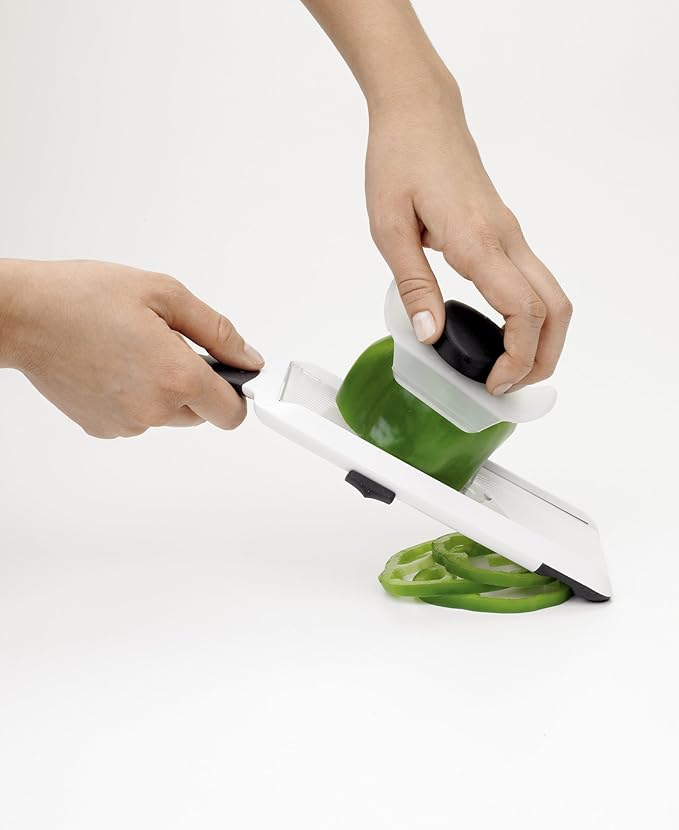 OXO Good Grips Hand-Held Mandoline Slicer & Good Grips Soft-Handled Garlic Press, Black, One Size