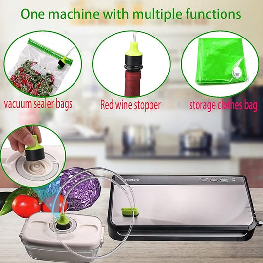 Accessory Hose Compatible with FoodSaver Vacuum Sealer,Suitable for all sealing zipper bags, wine plugs, jar seals, vacuum sealing agents (accessory hose compatible with foodsaver)