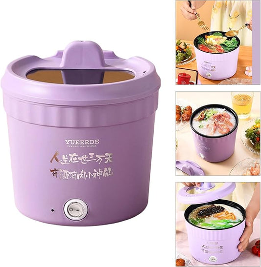 450W Small Electric Hot Pots Household Multifunctional Cooking Anti Scalding Portable Nonstick Cooking Pot