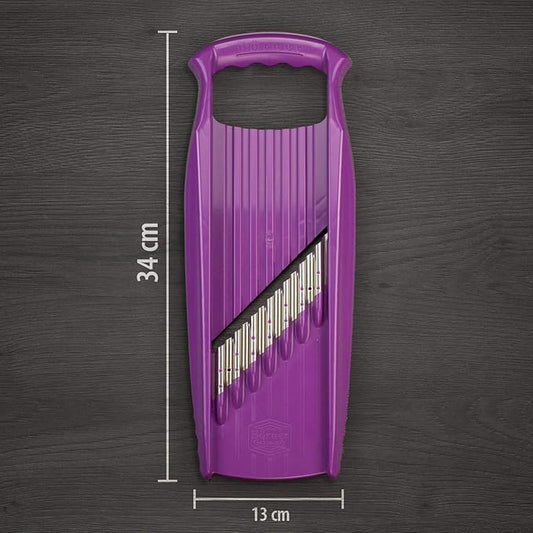 Börner Wave-Waffle XXL PowerLine Crinkle Cut Vegetable Slicer (Puple) • Slicer for XXL Wave & Waffle Cut • Wavy Vegetable Cutter • Slicer for Lattice Potatoes & XXL Wavy Potato fries