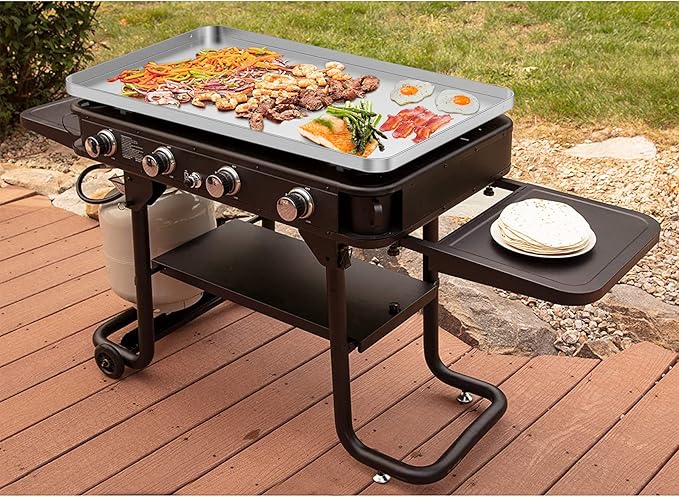 Stanbroil Flat Top Griddle for Cuisinart CGG-0036 36" 4-Burner Gas Grill, Stainless Steel Griddle Replacement Top with Dual Grease Management System