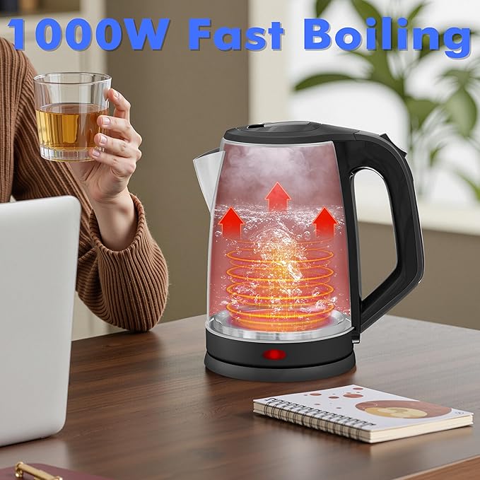 Dezin Electric Tea Kettle for Boiling Water, 2.5L Large Hot Water Boiler, Stainless Steel Fast Boil Water Heater, Electric Water Pot with Auto Shut-Off and Boil-Dry Protection 10 Cups for Family Use