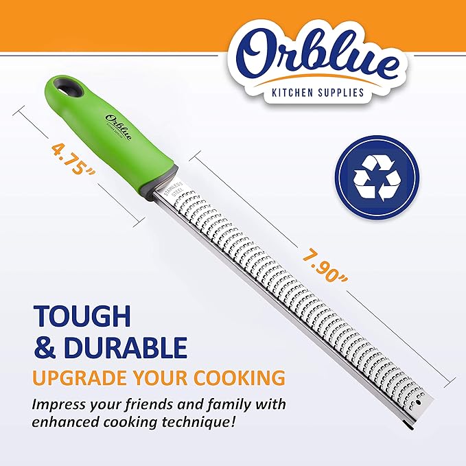 Orblue Premium Apple Corer Tool & Lemon Zester Bundle