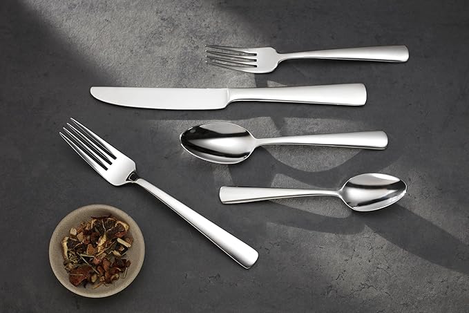 Oneida Aptitude Everyday Flatware Dinner Knives, Set of 6 , 18/0 Stainless Steel, Silverware Set, Dishwasher Safe