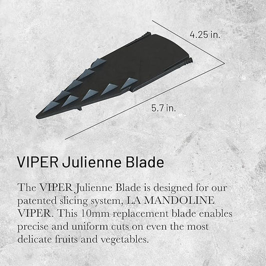 de Buyer VIPER Julienne Blade - 10 mm - Replacement Blade for Wide, Julienne Strips - Designed for LA MANDOLINE VIPER - Made in France
