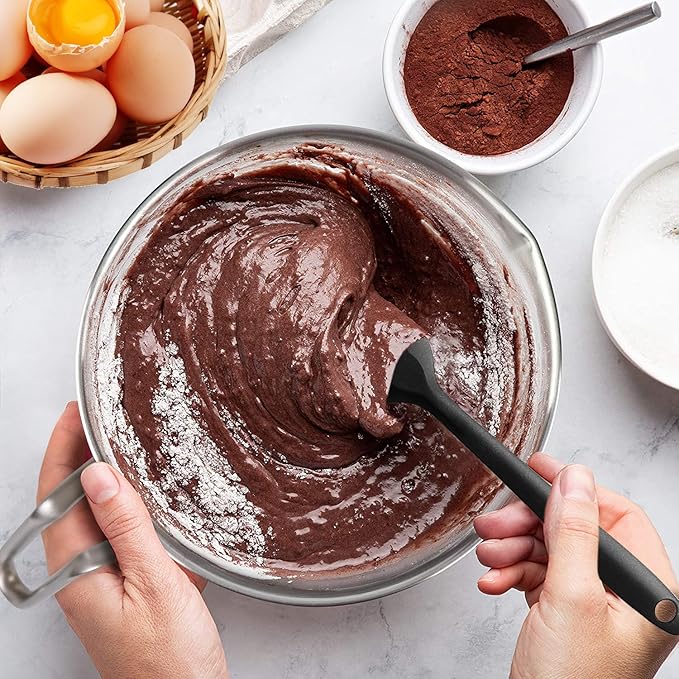 Marsheepy Double Boiler Pot Set,2000ML/1.8QT Mixing Bowl for Chocolate Melting, 2800ML/ 2.54QT 304 Stainless Steel Pot With Silicone Spatula for Melting Chocolate, Candy, Candle, Soap, Wax