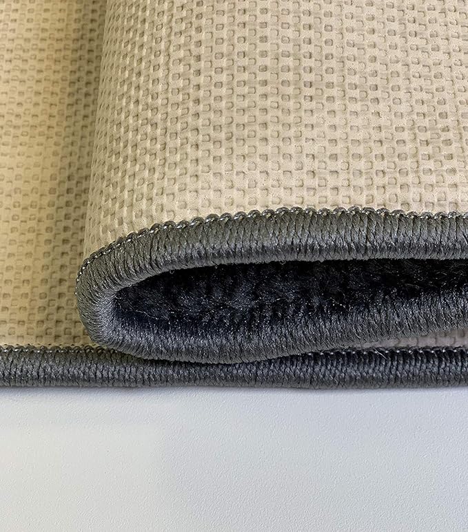 Custom Size Hallway Runner Rug Trellis Grey Color 31 inch Wide Select Your Length Non-Slip (Skid Resistance) Rubber Backing 31 feet x 31 inch (Color Options Available)