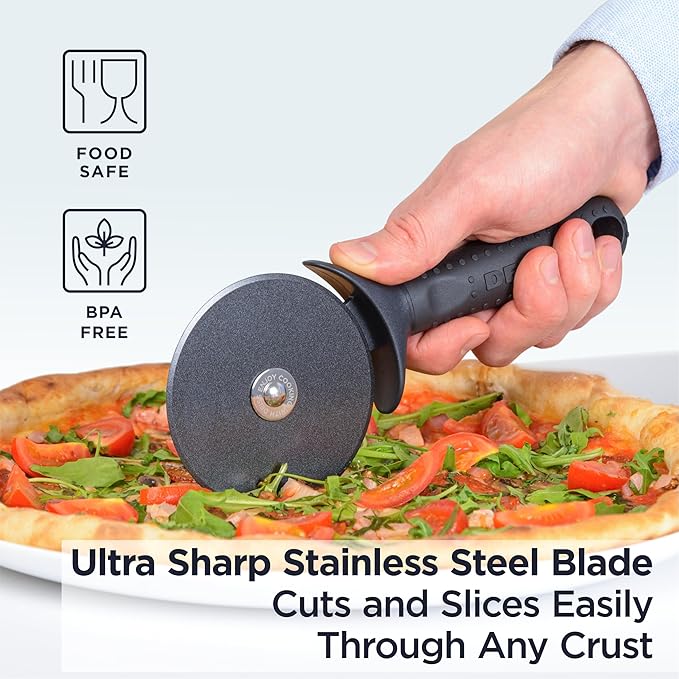 Deiss PRO Citrus Zester & Cheese Grater and Deiss Lux Heavy Duty Pizza Cutter