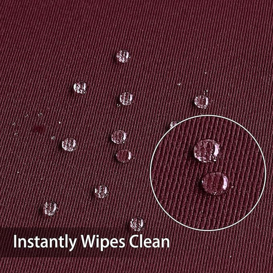Obstal 210GSM Rectangle Burgundy Tablecloth, Christmas Decorations Table Cloth Waterproof, Table Cover Protector for Holiday Party Use (Burgundy,54 x 78 Inch)
