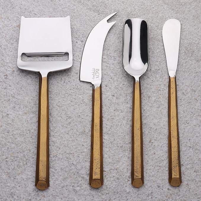 INOX artisans Plateau Cheese Tools 4 Pc. Set