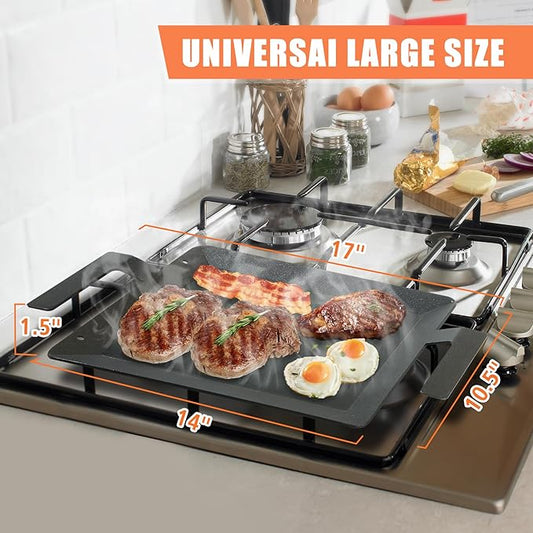 Carbon Steel Griddle - Replacement for Made In Cookware - Universal Premium Cooking Griddle for Gas and Charcoal Grills, Gas Stove and Induction - 14'' x 10.5''