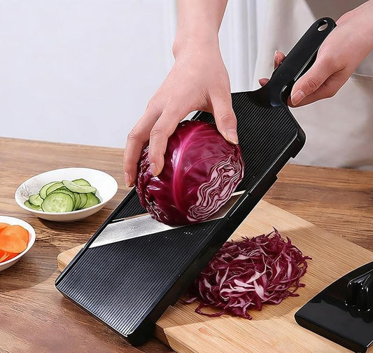 Generic Cabbage Slicer,Large Cabbage SlicerFluffy Shop Finish,for Ultra-Thin Julienne in Time,Adjustable Mandoline Food Slicer for Kitchen Wide with Safety Holder, Yeuiba06 (Big)