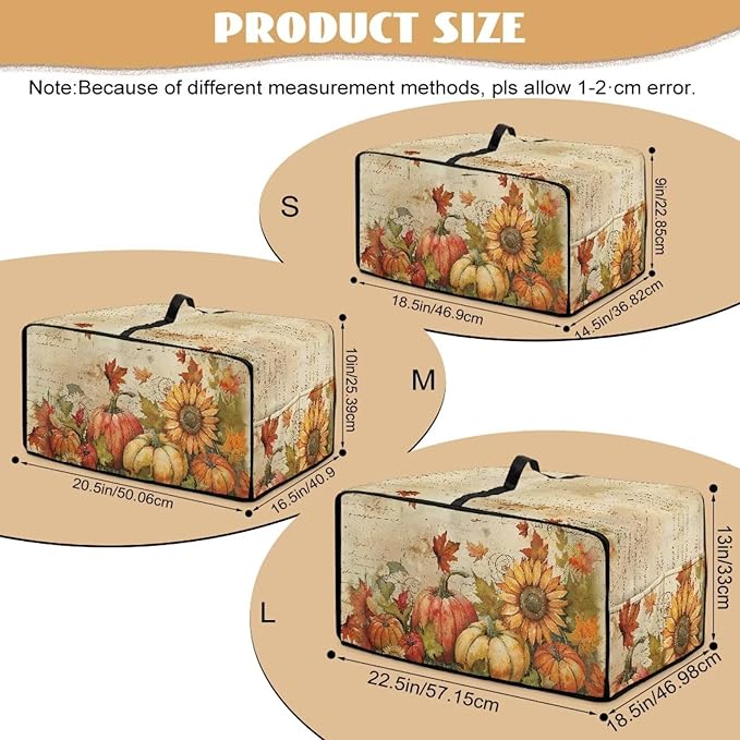 Doojoayie Pumpkin Sunflower Toaster Cover 6 Slice Toaster Oven Cover Dust Resistant Appliance Covers for Kitchen Counter Thanksgiving Home Kitchen Decoration