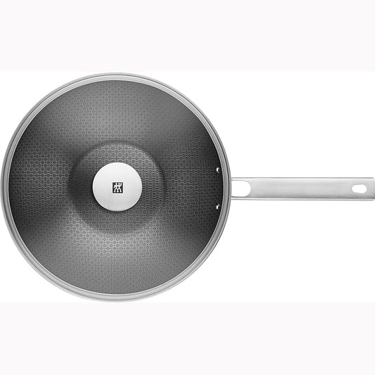 ZWILLING Joy Plus 12-inch Stainless Steel Nonstick Wok with Lid