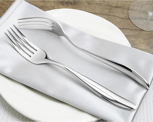 Dinner Forks,18/10 Stainless Steel Silverware Forks,Set of 4,Mirror Finish and Dishwasher Safe