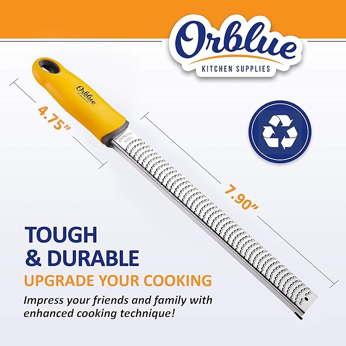 Orblue Premium Apple Corer Tool & Lemon Zester Bundle