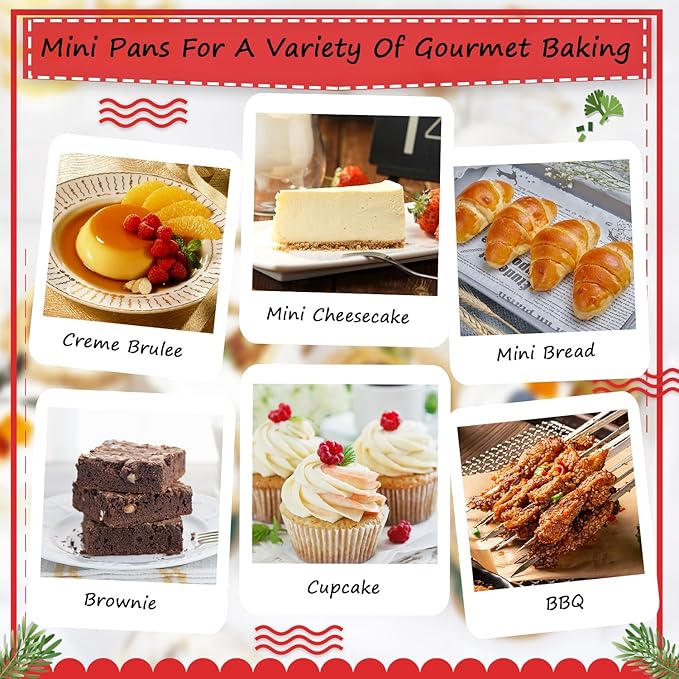 Disposable Mini Cake Pans with Lids 100 Pack,LNYZQUS 6.8oz Rectangle Mini Loaf Pan Baking Cups Muffin Tin,Aluminum Foil Cupcake Baking Tins Containers for Christmas New Year-Red