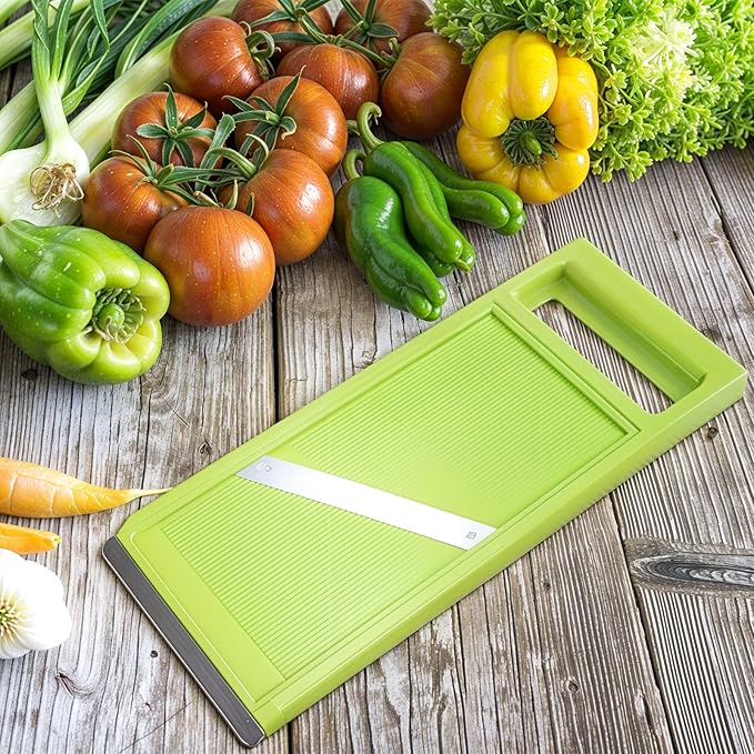 Handheld Mandoline Slicer,Stainless Steel Handheld Potato Slicer,Portable Vegetable Chip Maker for Vegetable Fruits Potato Cheese Cucumber Carrot,Quick Uniform Slice
