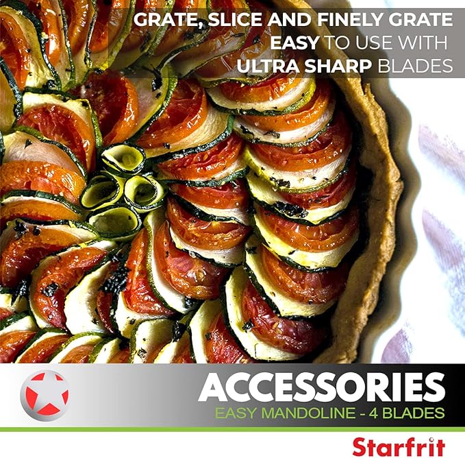 Starfrit 093087-012-0000 Food Slicer, One Size, Gray