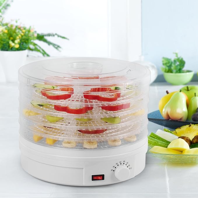 Westinghouse Food Dehydrator, Beef Jerky Maker, Food Preservation Device, Food Dehydration Machine, Dried Fruits and Vegetables Maker, Countertop Small Kitchen Appliance, WFD101W