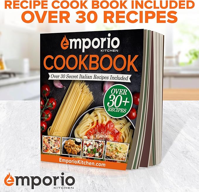 Emporio Kitchen Baking Pan Set - Nonstick Coating, Carbon Steel Bakeware Sets with Gray Silicone Handles, PFOA, PFOS, PTFE Free, Recipe Booklet Included, Oven Safe Tray (Up To 450° F), Set of 6 - Gray