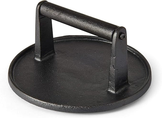 Farberware Barbecue Cast Iron Grill Press, 7-Inch, Black