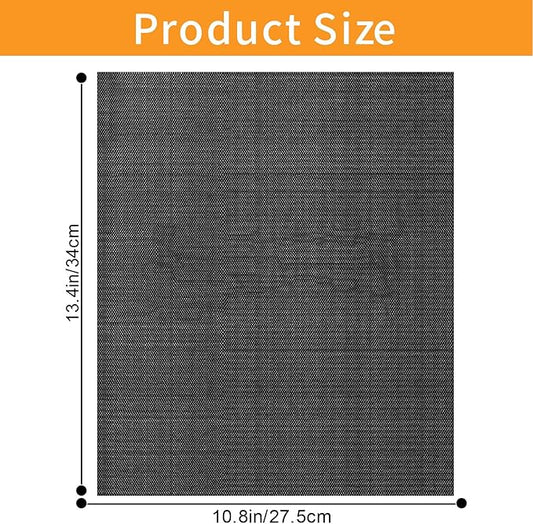 GWYSY 4 Packs Oven Liners for Bottom of Oven, 13.4"x10.8" Pre-Cut Rectangle Reusable Fiberglass Heat Resistant Non-Stick Mat Accessories for Breville BOV845BSS Smart Oven Pro Countertop Oven Air Fryer
