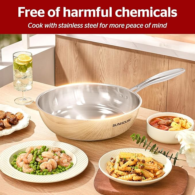 Sunhouse Frying Pan (FRY PAN (Chef Series), 9.5 inch)