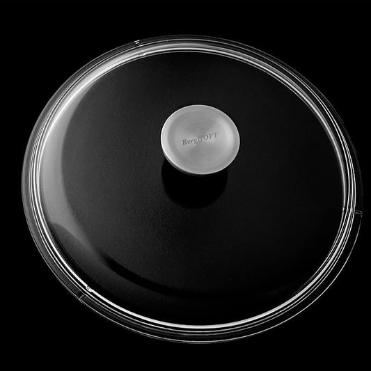BergHOFF GEM Non-Stick Cast Aluminum Sauté Pan 10" 3.4 qt. Stay-Cool, Detachable Handle Glass Lid Ferno-Green, PFOA Free Coating Induction Cooktop Fast Heating Oven Safe