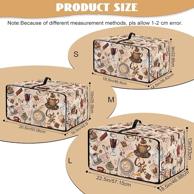 Doojoayie Coffee Appliance Dust Cover 8 Slice Toaster Cover Small Appliance Dust Protector for Toaster Oven/Bread Making Machine/Air Fryer
