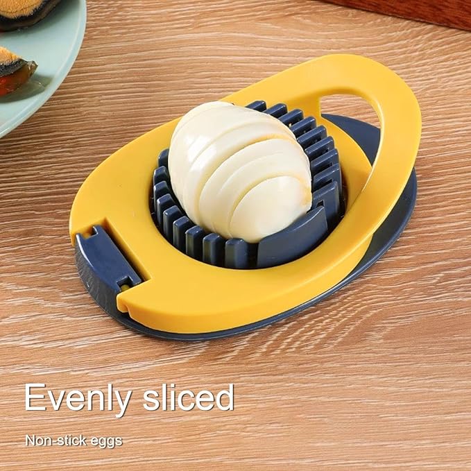 Egg Slicer for Boiled Eggs, Heavy Duty Egg Cutter with Stainless Steel Wire for Hard Boiled Eggs Kitchen Helper