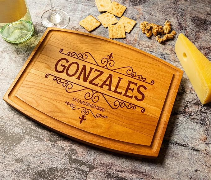 Custom Engraved Wood Cutting Boards, Customized Gift For Anniversaries, Couples, New Homeowners, Friends, Retirements, A Gift Idea For Christmas and Holidays